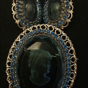 COPY - Antique Sky Blue Intaglio Set by Warner